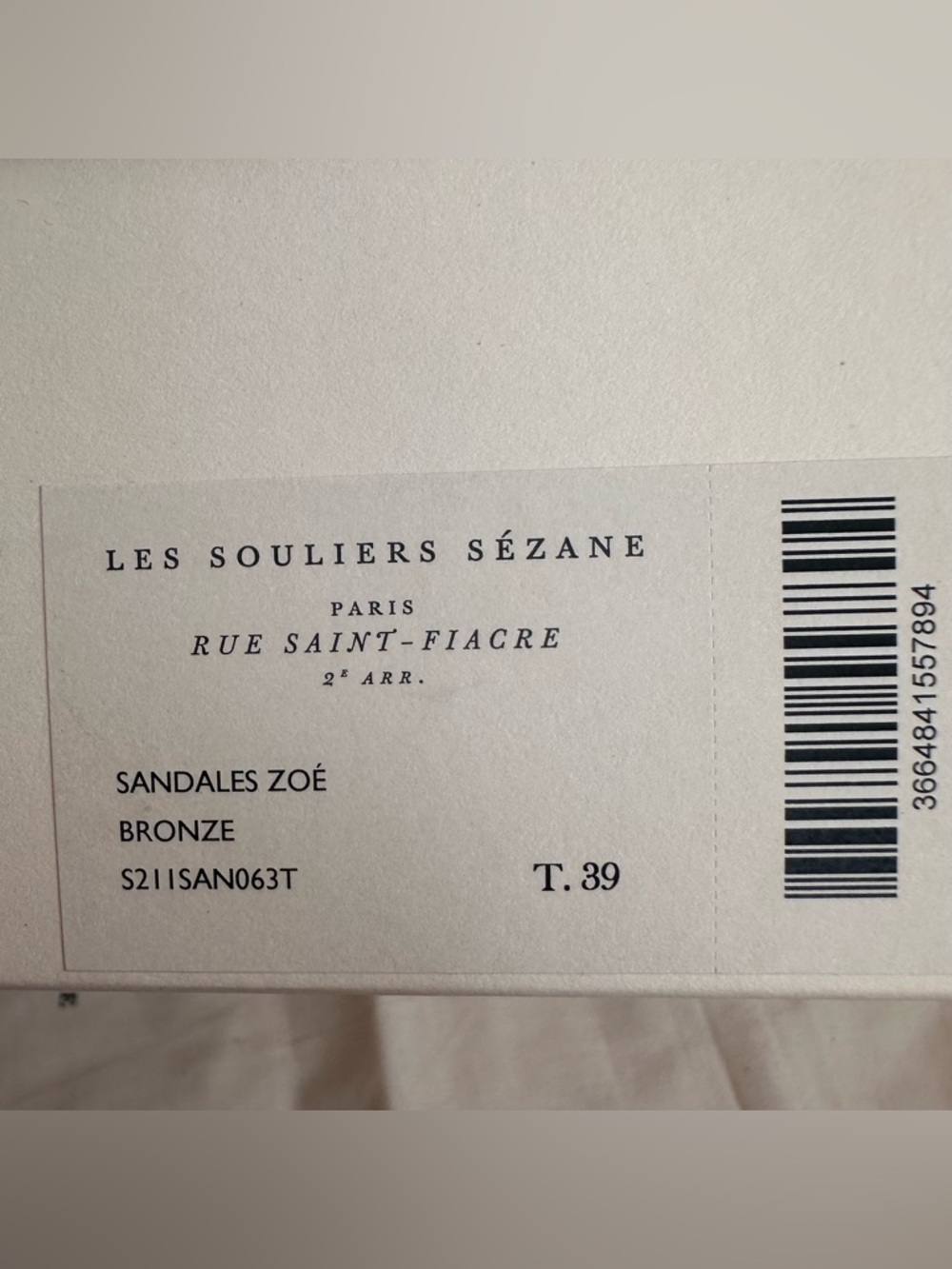 NEW Sezane Zoe Sandals Bronze Women 8 Metallic Leather Rope Knot Box & Dust Bag - Picture 14 of 14